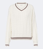 The Upside Millie cable-knit cotton sweater