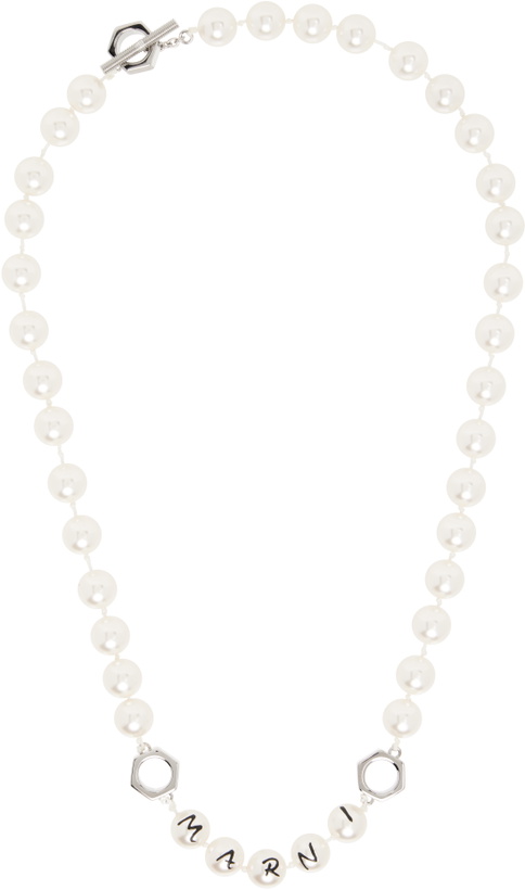 Photo: Marni Faux-Pearls & Metal Necklace