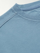 Pop Trading Company - Arch Logo-Appliquéd Cotton-Jersey T-Shirt - Blue
