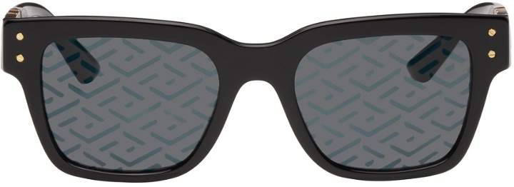 Photo: Versace Black 'La Greca' Sunglasses