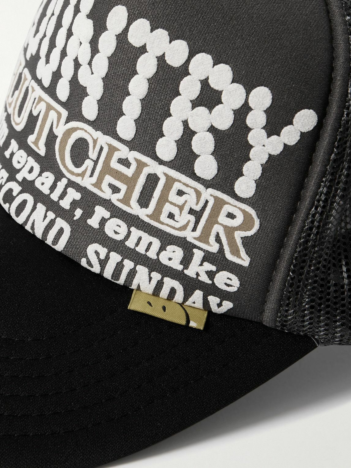 KAPITAL - Pearl Clutcher Printed Canvas and Mesh Trucker Cap KAPITAL