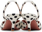 Amina Muaddi White Camelia Sling 60 Heels