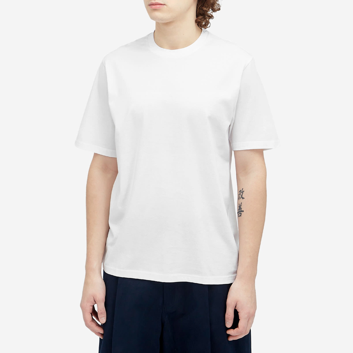 Studio Nicholson Men's Bric T-Shirt in Optic White Studio