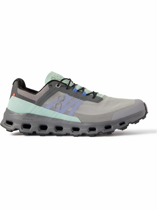 Photo: ON - Cloudvista Rubber-Trimmed Mesh Sneakers - Gray