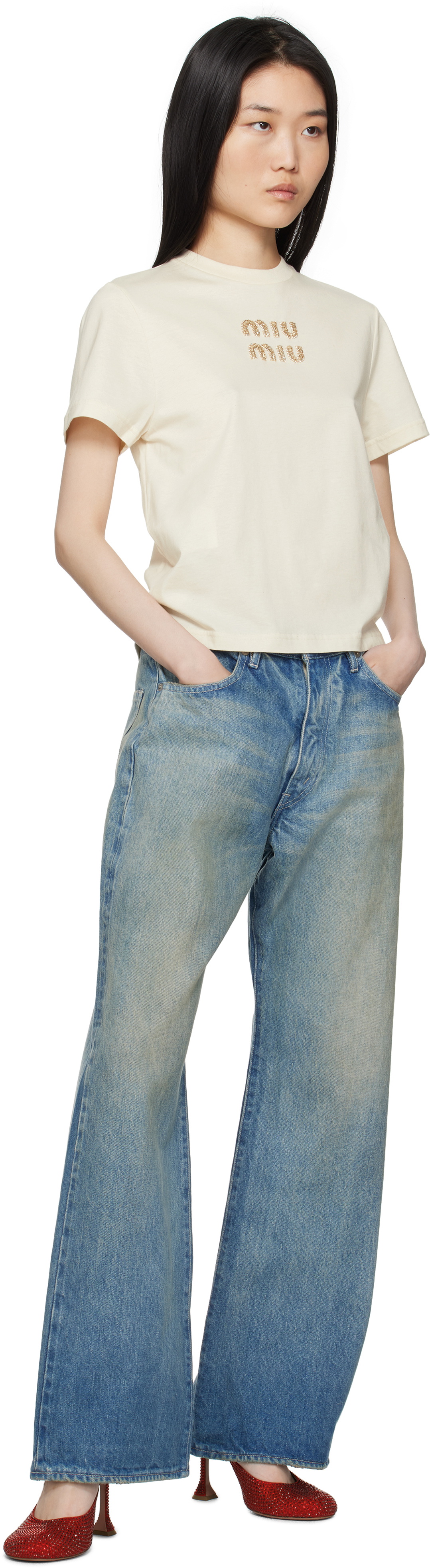 amina muaddi red heels