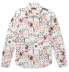 Balenciaga - Printed Cotton-Twill Shirt - White