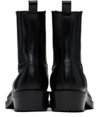 Toga Virilis SSENSE Exclusive Black Hard Leather Chelsea Boots
