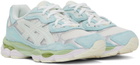Asics White & Blue Gel-NYC Sneakers