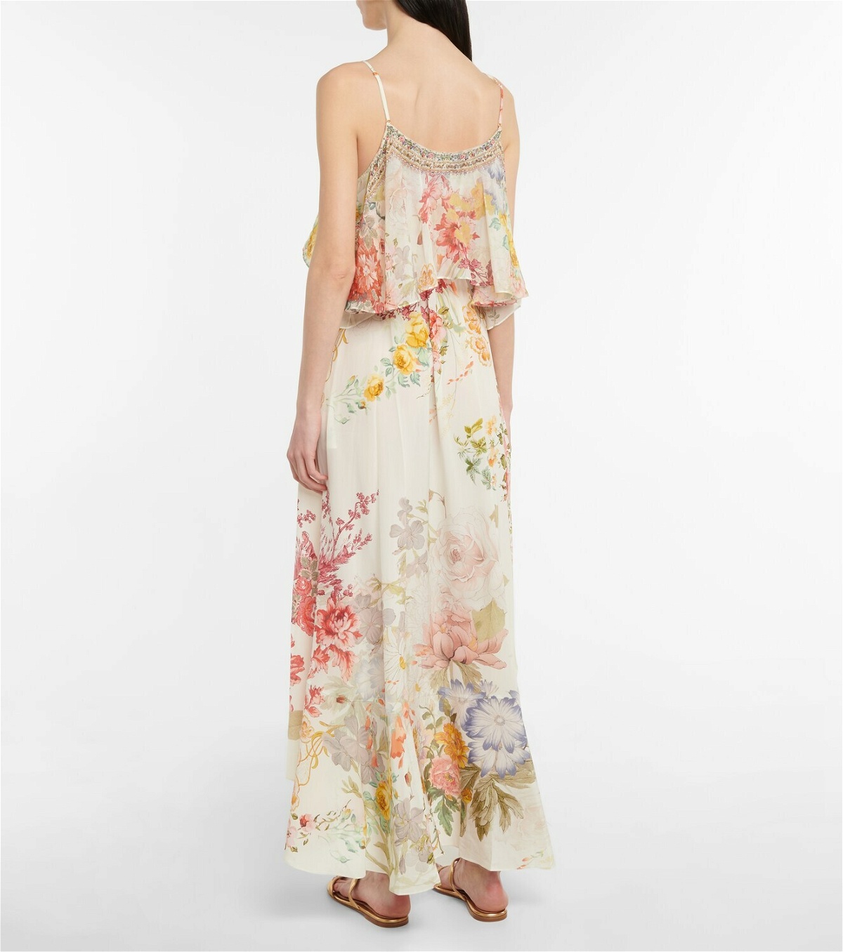Camilla Floral silk slip dress
