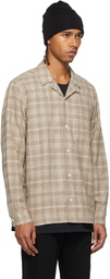 Wood Wood Beige Wool Dylan Shirt