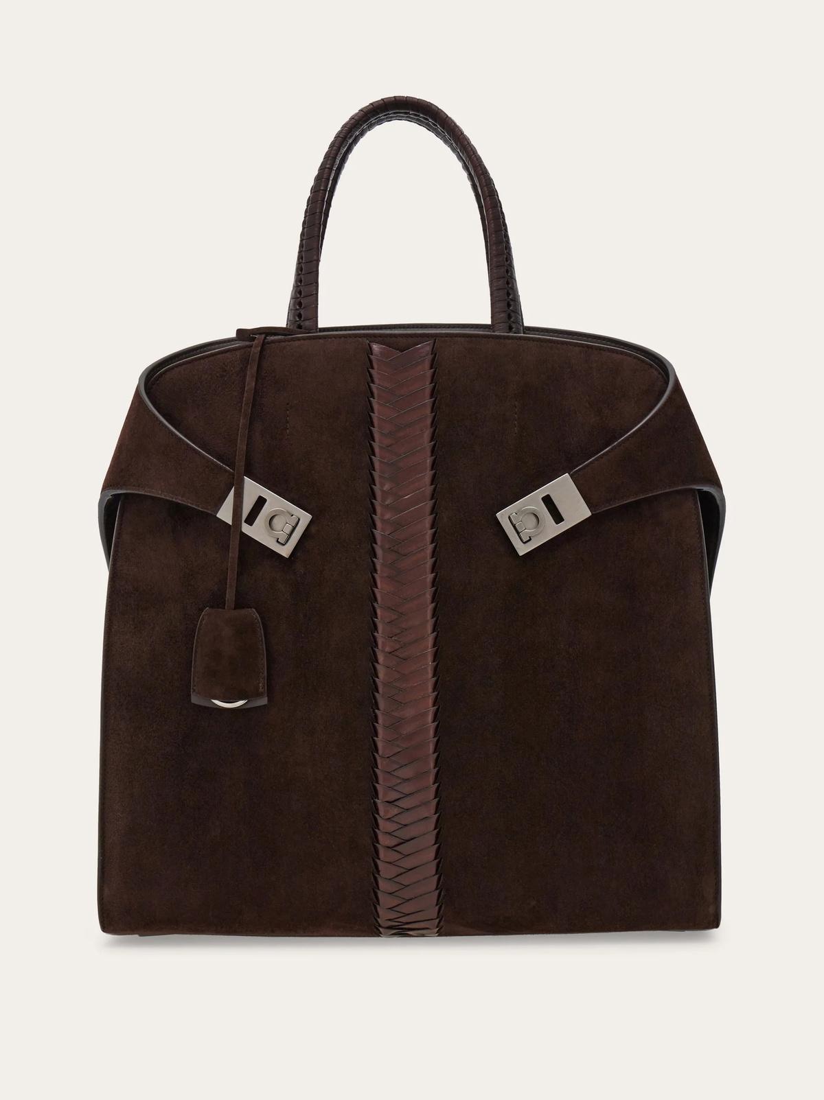 Ferragamo Mens Hug tote bag in Brown