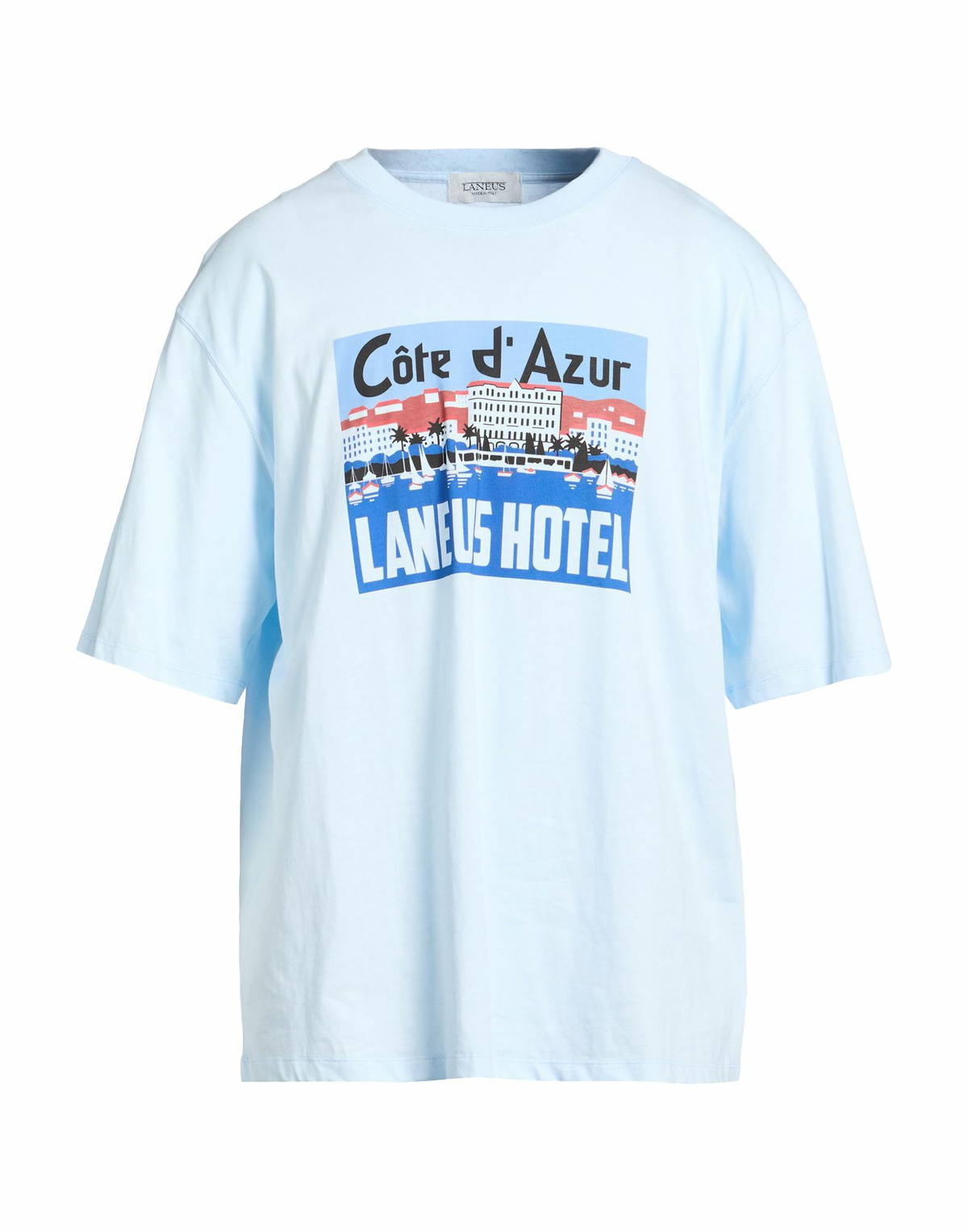 Laneus Mens T-shirt Sky in Blue
