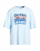Laneus Mens T-shirt Sky in Blue