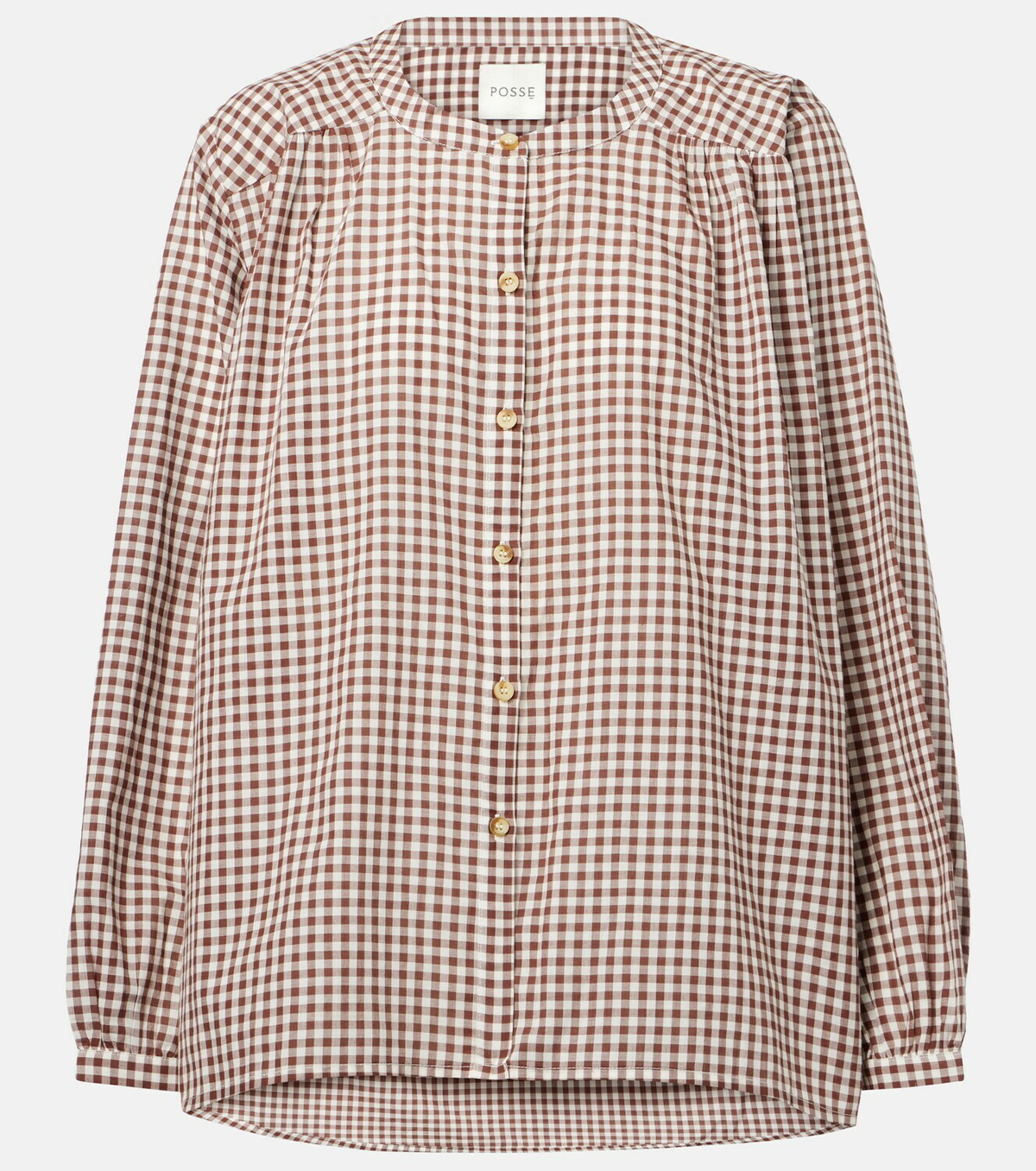Posse Mira gingham cotton shirt