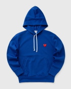 Comme Des Garçons Play Sweatshirt Red Emblem Knit Blue Hoodies