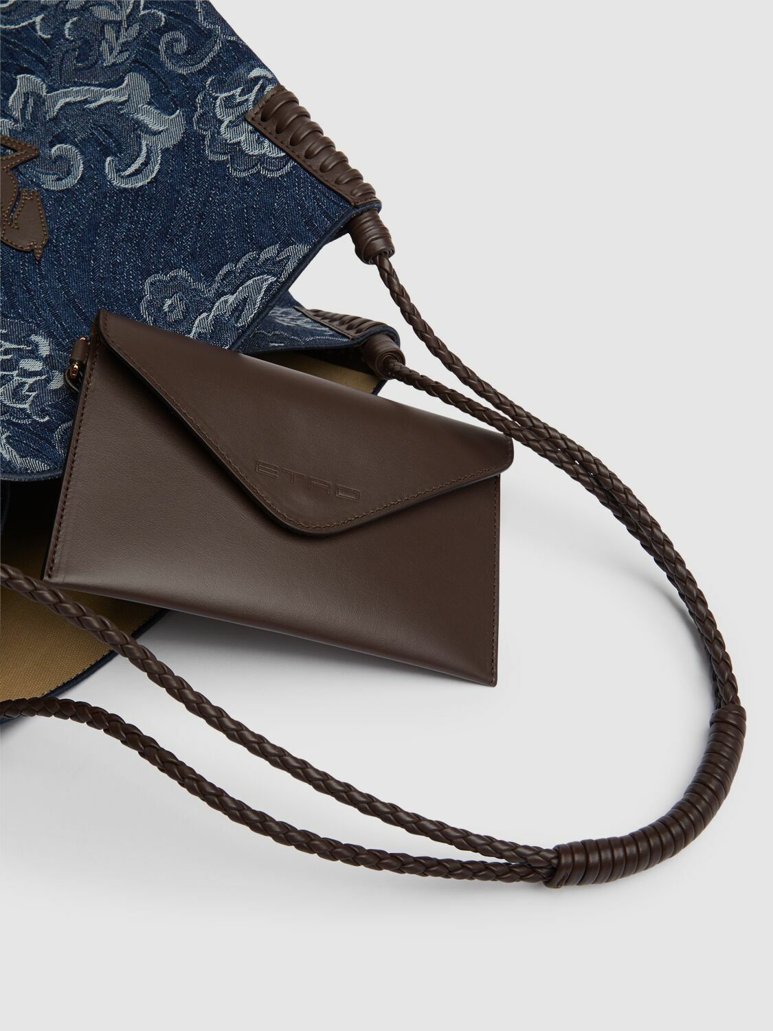 【送料&関税込】Etro Libra Media Denim Jacquard Bag ETRO Medium Libra Denim Jacquard Bag Etro