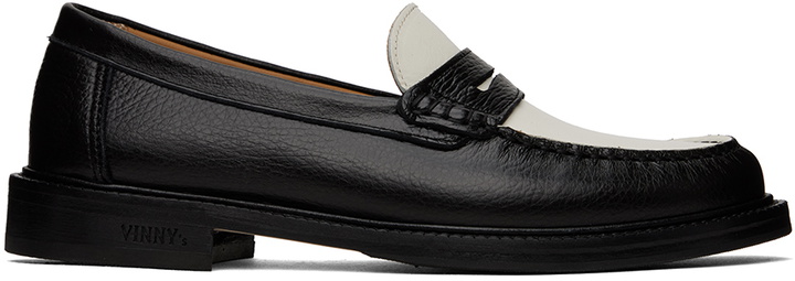 Photo: VINNY’s Black & White Yardee Loafers