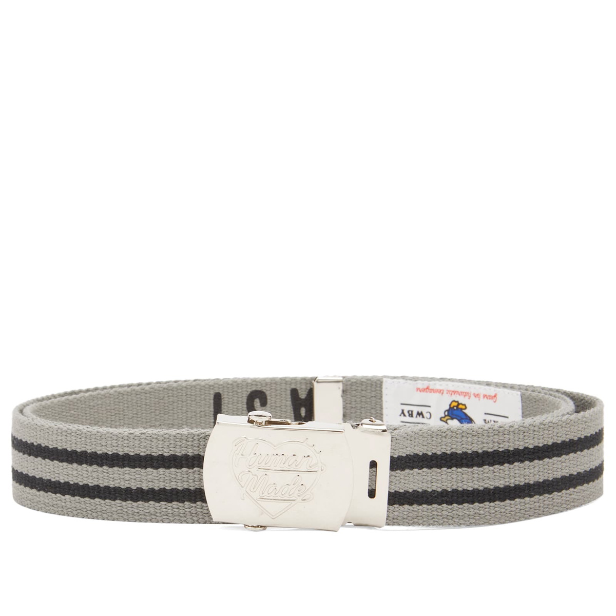 Human Made Men's Web Belt in Black Human Made