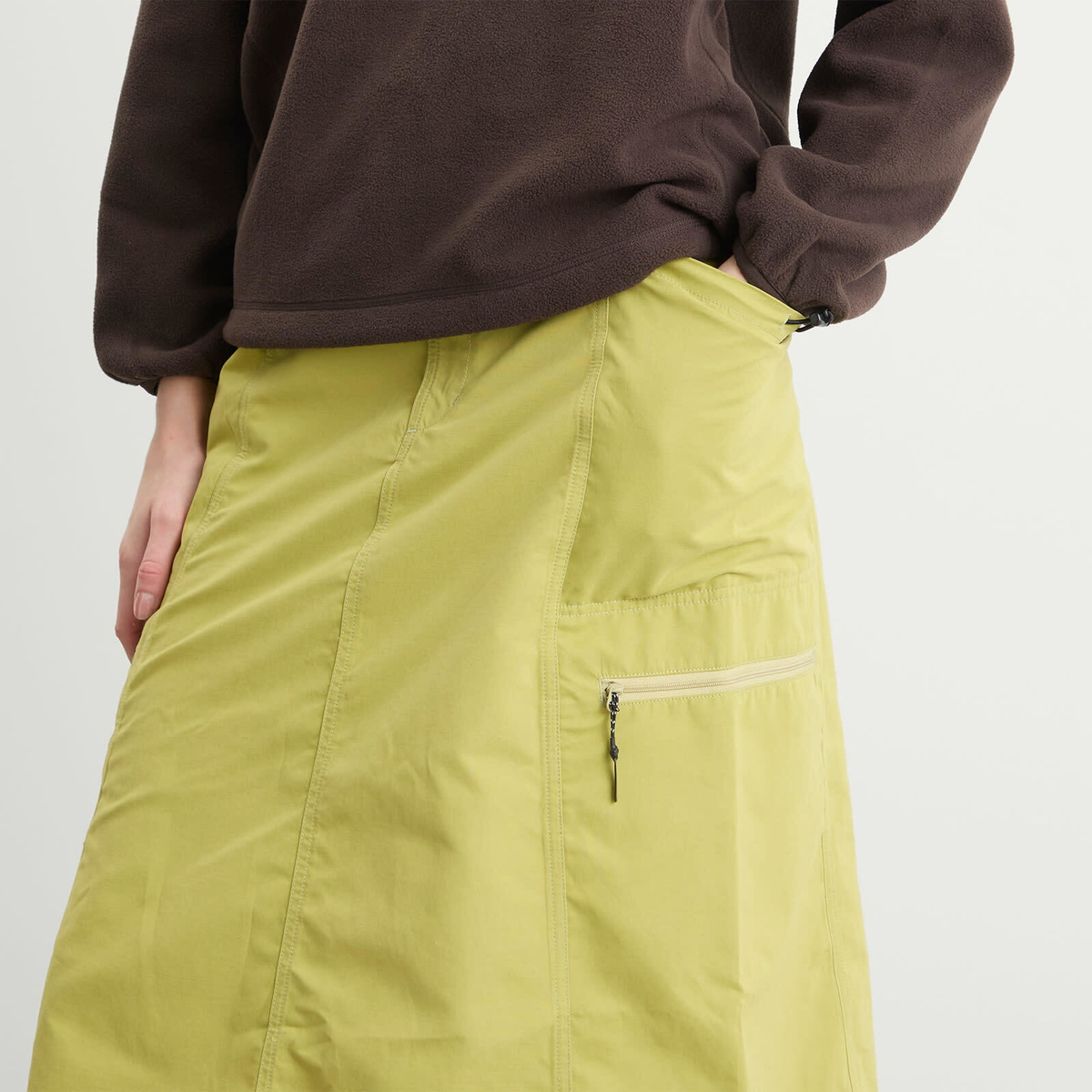 Gramicci Women's Salem Midi Skirt in Golden Olive
