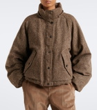Brunello Cucinelli Hooded wool-blend down jacket