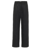 Deveaux New York - Nicola high-rise straight tweed pants