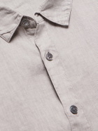 James Perse - Garment-Dyed Linen Shirt - Gray
