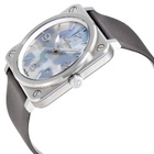 Bell and Ross Aviation Grey Camouflage Mother of Pearl Dial Ladies Watch BRS-CAMO-ST