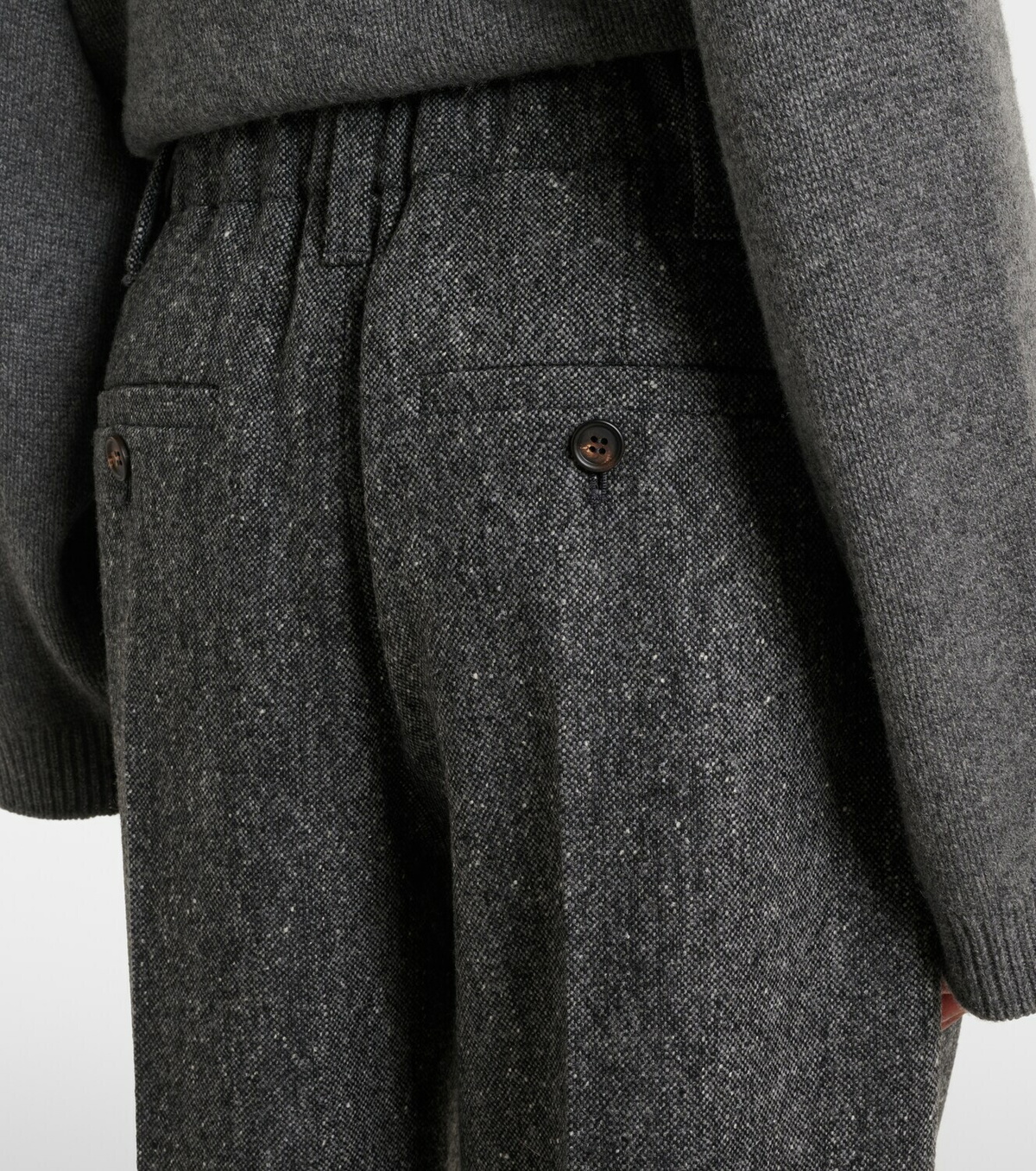 Brunello Cucinelli Pleated wool-blend tapered pants