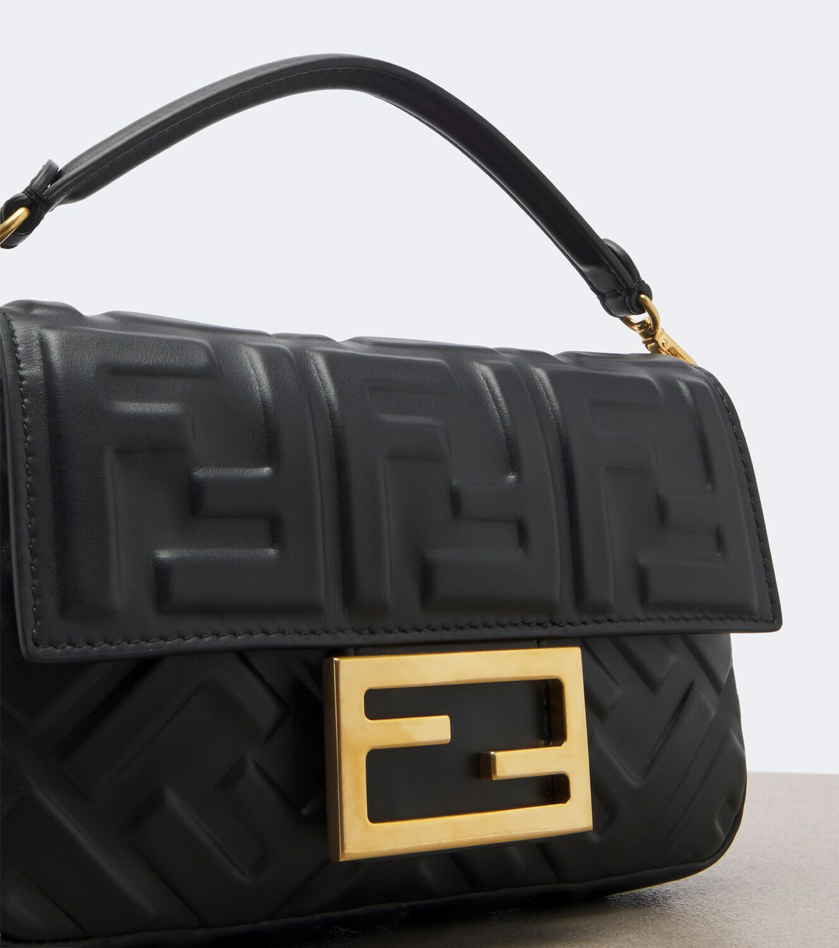 Fendi Baguette® Mini leather top-handle bag