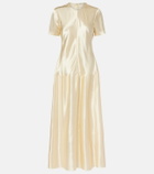 Fforme Clodia satin maxi dress