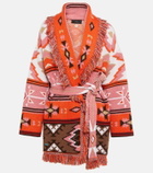 Alanui - Desert Road jacquard cotton cardigan