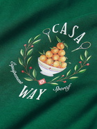 Casablanca - Casa Way Printed Organic Cotton-Jersey T-Shirt - Green