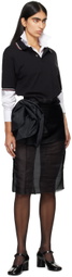 Maison Margiela Black Décortiqué Midi Dress