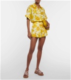 Alémais Sonny floral linen shorts