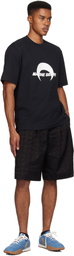 Marine Serre Black Moon Diamond Jacquard Tailoring Shorts