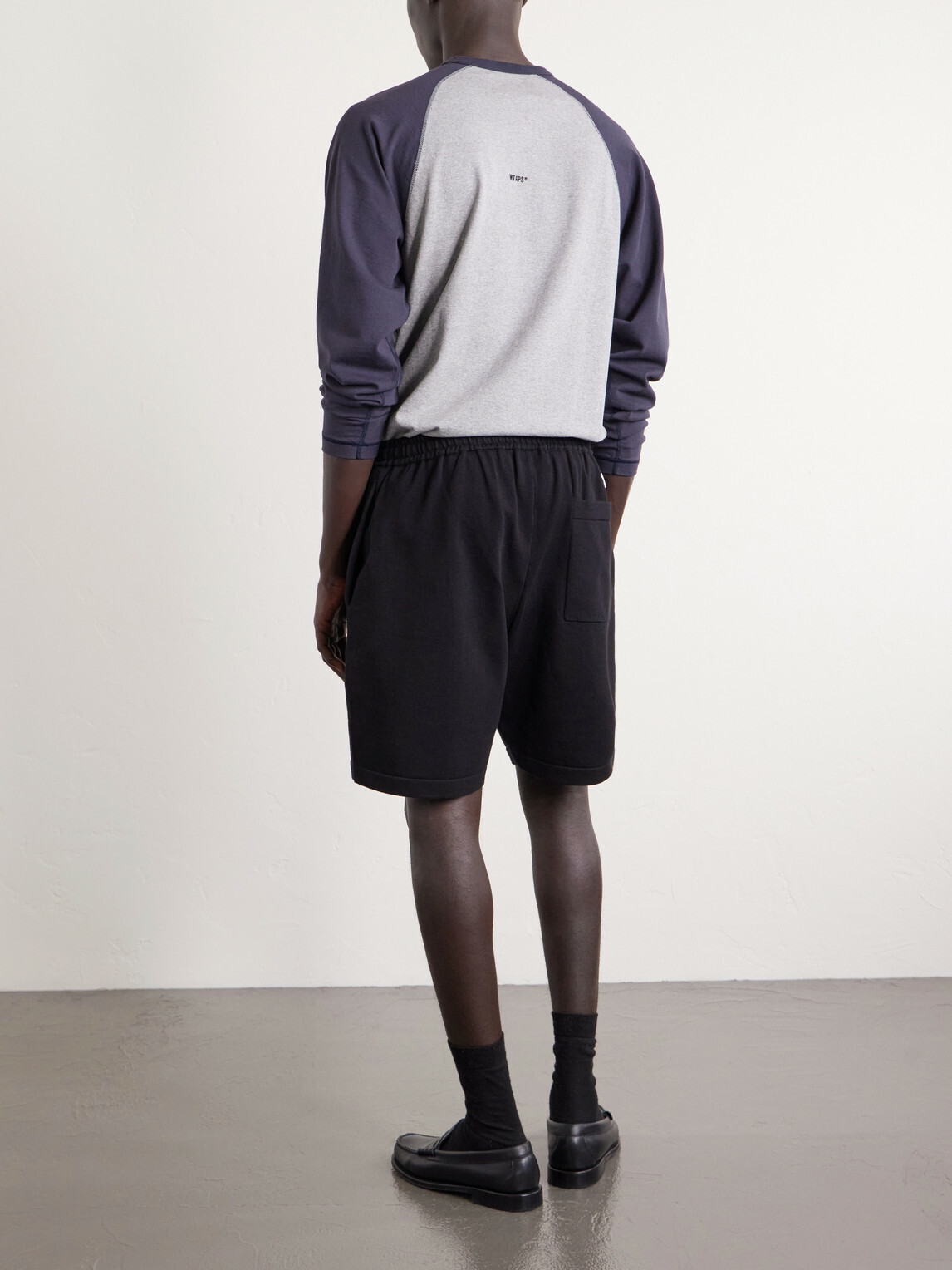 WTAPS - Straight-Leg Logo-Embroidered Cotton-Blend Shorts - Black