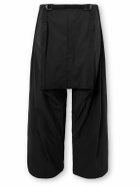 ACRONYM - P30BL Wide-Leg Belted Layered Encapsulated Nylon Cargo Trousers - Black
