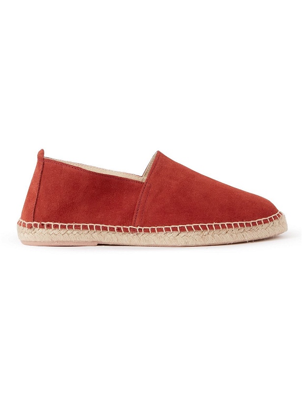 Photo: Anderson & Sheppard - Suede Espadrilles - Red