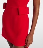 The New Arrivals Ilkyaz Ozel Daphne bow-detail crêpe minidress