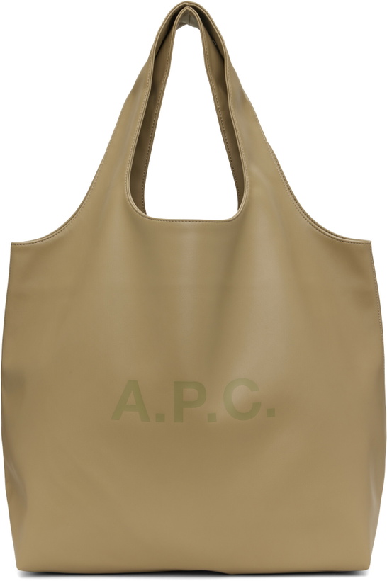 Photo: A.P.C. Khaki Ninon Tote
