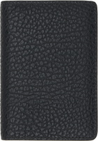 Maison Margiela Black Slim 2 Grainy Leather Card Holder