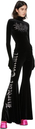 VETEMENTS Black Crystal Logo Lounge Pants