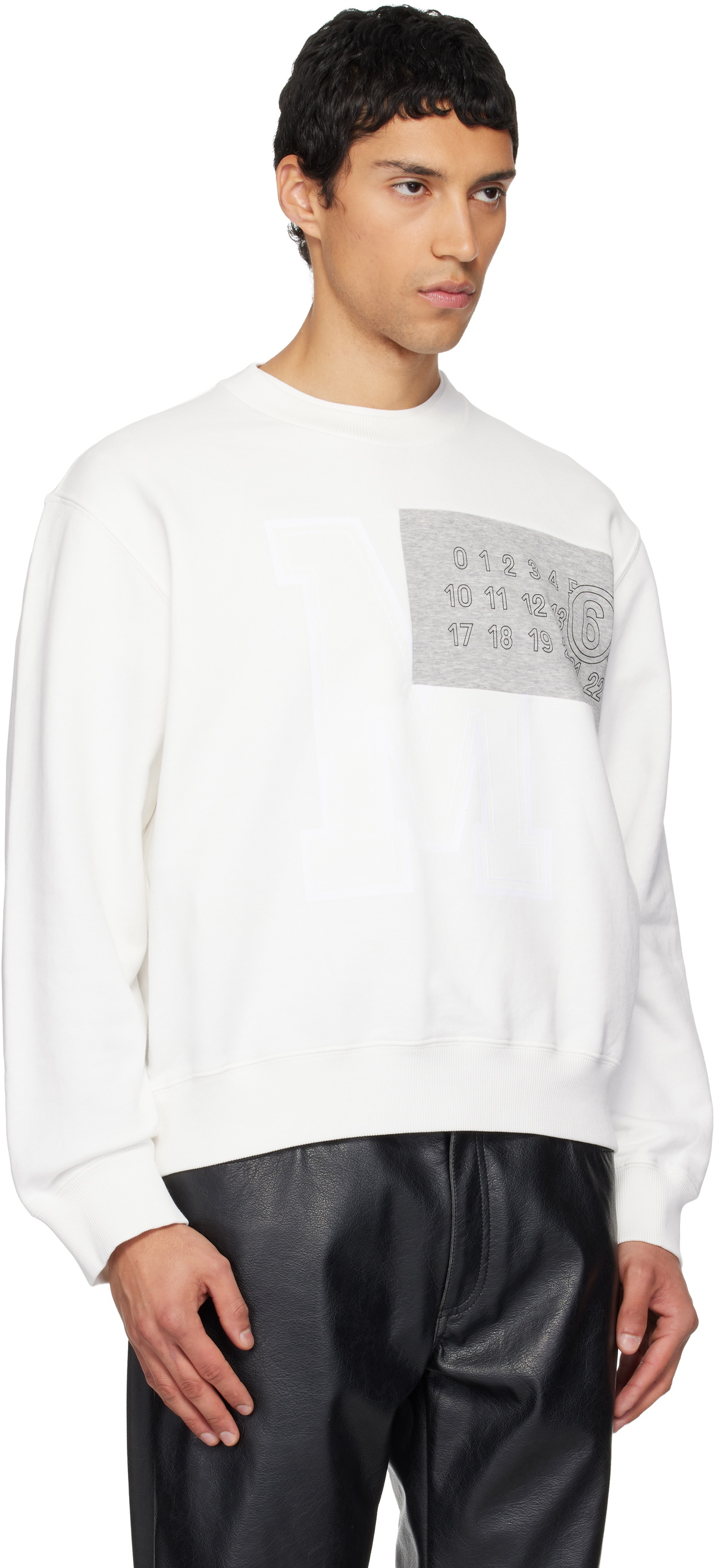 MM6 Maison Margiela Off-White Logo Sweatshirt