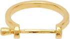 Alighieri Gold 'The Armour Unlocked Screw' Bracelet