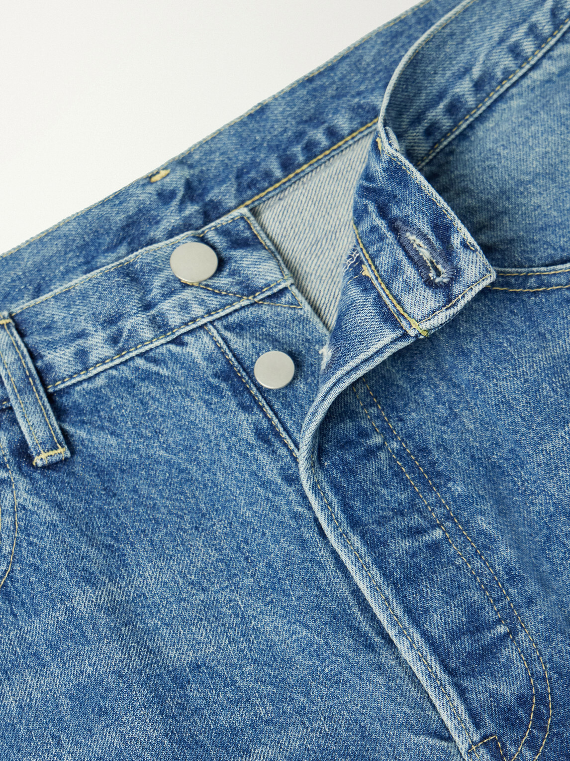 ssstein - Deformation Panelled Wide-Leg Jeans - Blue