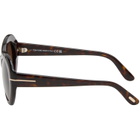 TOM FORD Brown Elodie Sunglasses