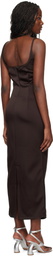 Paris Georgia Brown 09 Heart Midi Dress