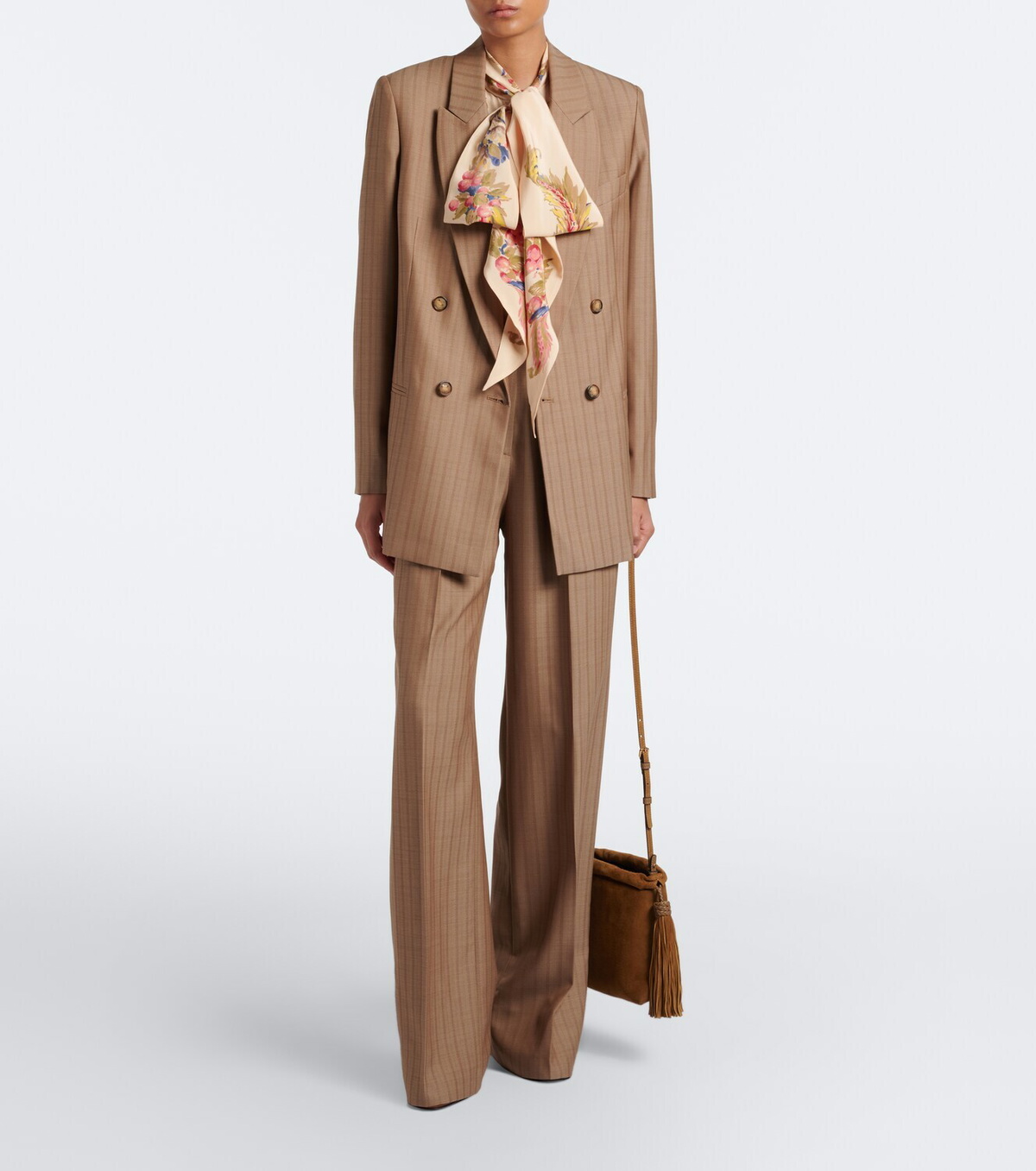 Etro Striped wool wide-leg pants