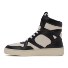 Human Recreational Services Black and Off-White Mongoose High-Top Sneakers