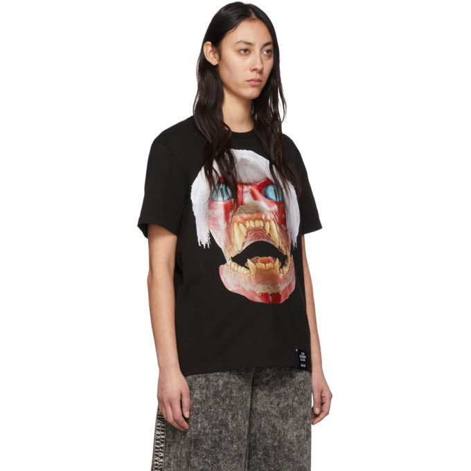 S.R. STUDIO. LA. CA. Black ED. 50 White Haired Red Skull T-Shirt